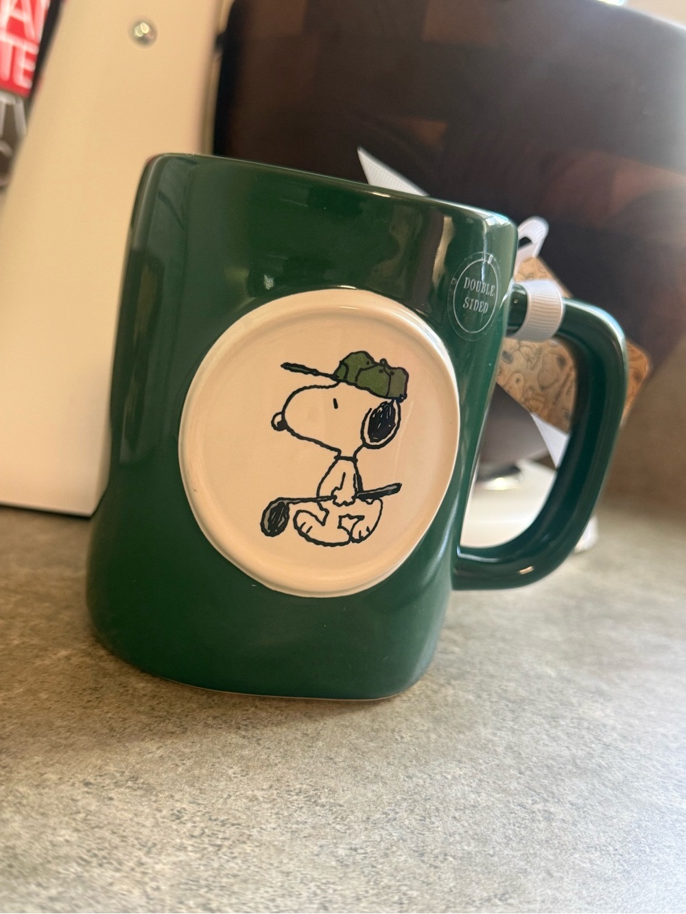 Rae Dunn Peanuts “Best Dad by Par” Ceramic Mug